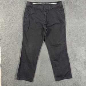 Vtg Lacoste Pants Mens 38 (Fits 34x30) Black Classic Fit Chinos Preppy